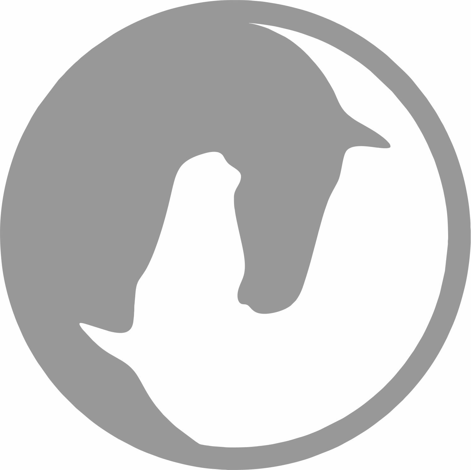 Yin Yang Horse Vinyl Decal Sticker Car Truck Window Yeti Tablet Laptop Trailer