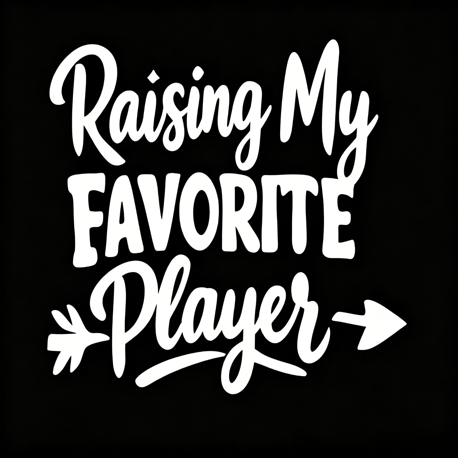 4X4" Raising My Favorite Player Car Decal Soccer Fan Funny Vinyl Sticker