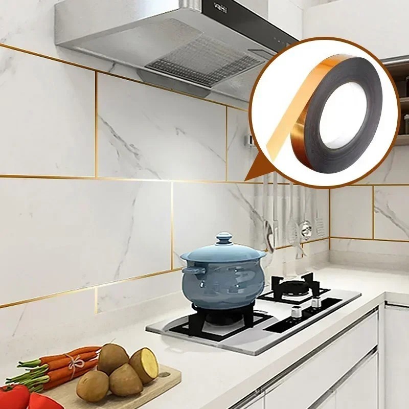 20M Self Adhesive Tile Gap Tape Waterproof Mildewproof Floor Wall Seam Strip