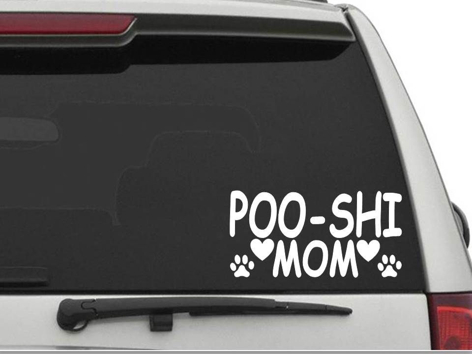 POO-SHI MOM Decal Sticker CW1268