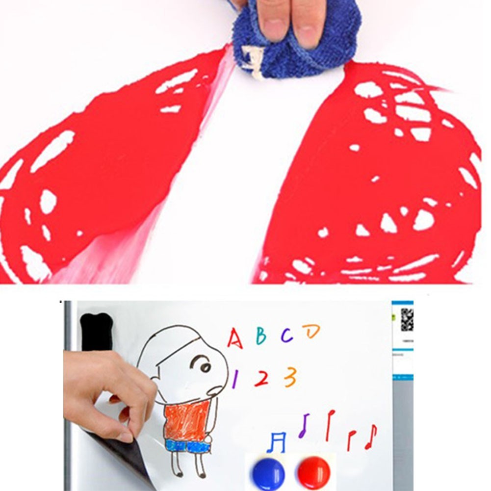 Flexible Magnetic Whiteboard for Fridge or Office Reusable and Trimable