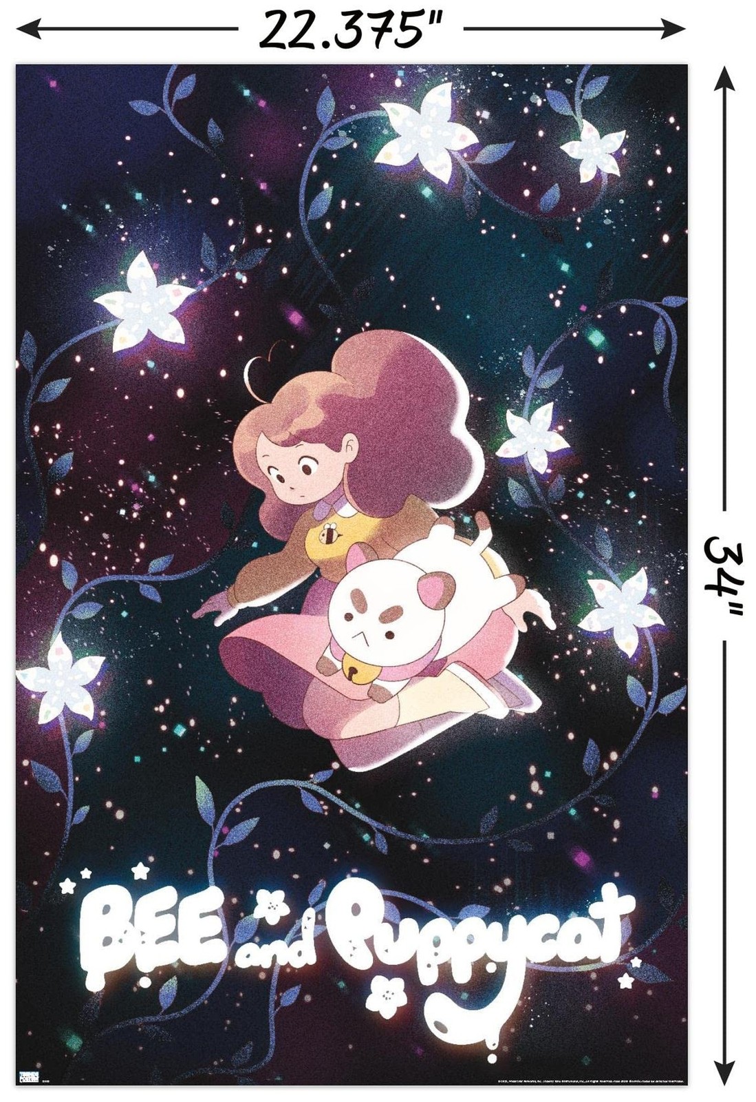 Trends International Bee And Puppycat – Space Flowers Key Art Wall Poster, 34…