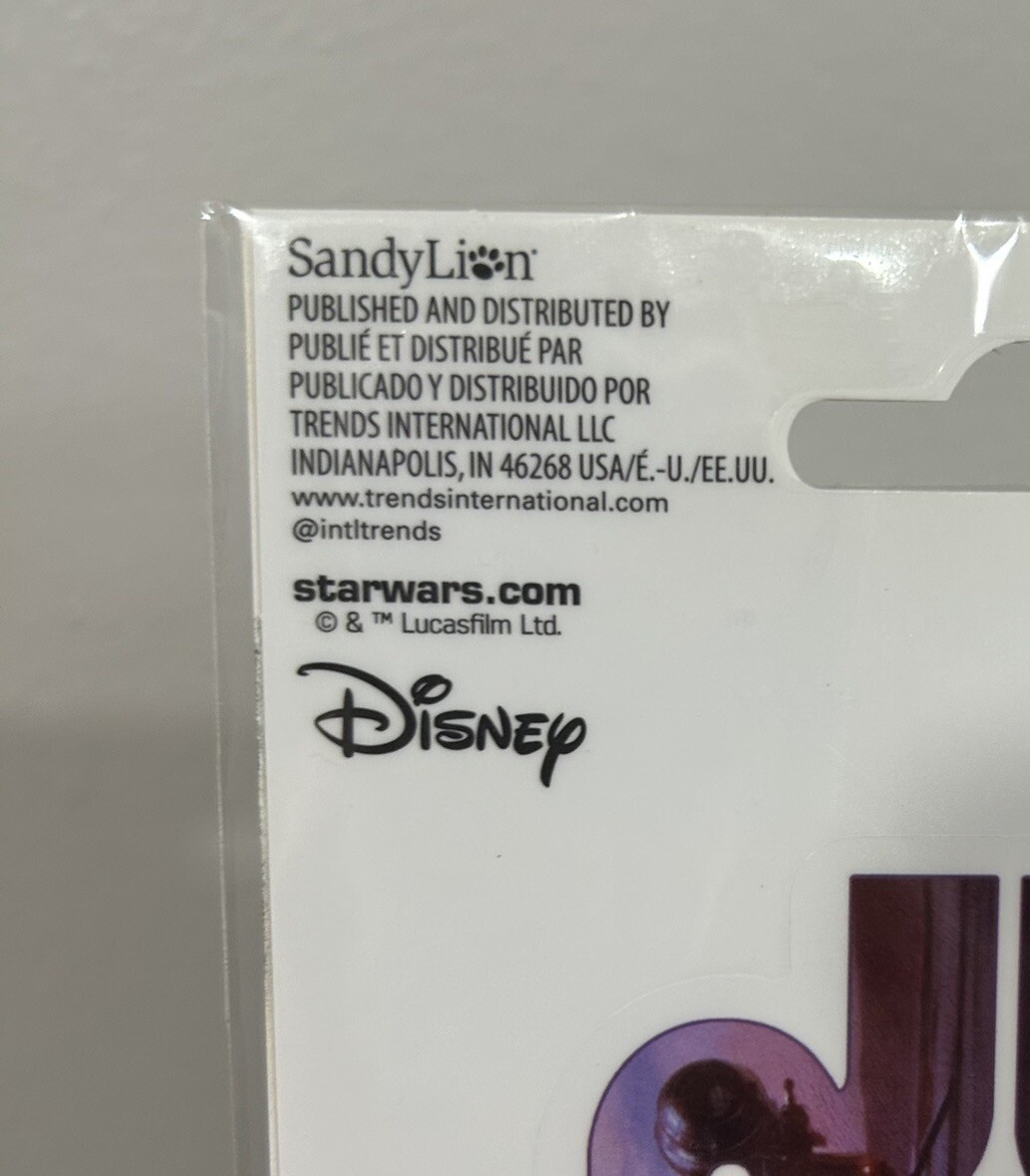 Star Wars Mandalorian Car Window Decal Sticker 2.5in x 5.5in Disney Sandylion