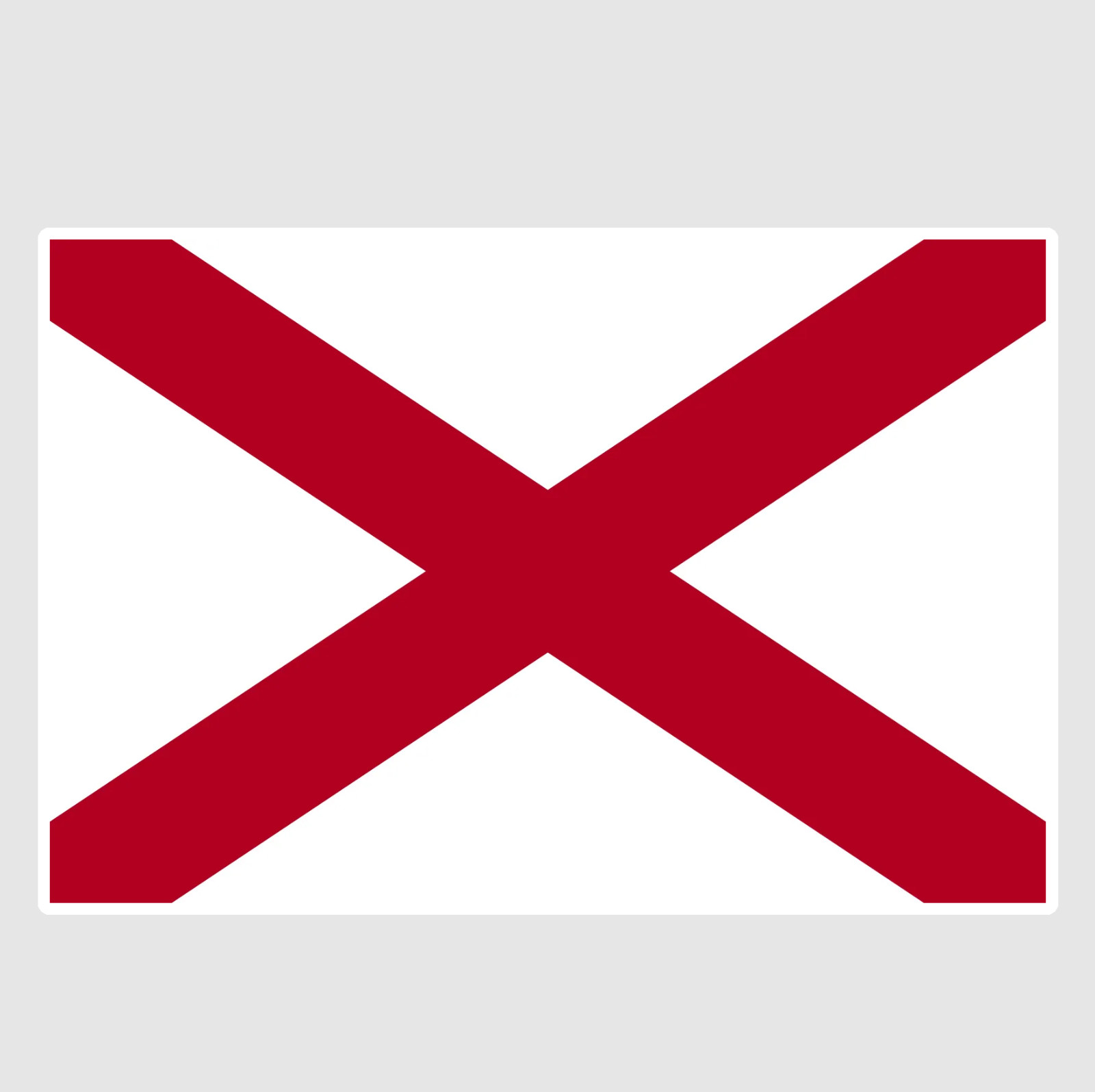 Weather Resistant Vinyl Sticker/Decal – AL State of Alabama State Crest Flag 01