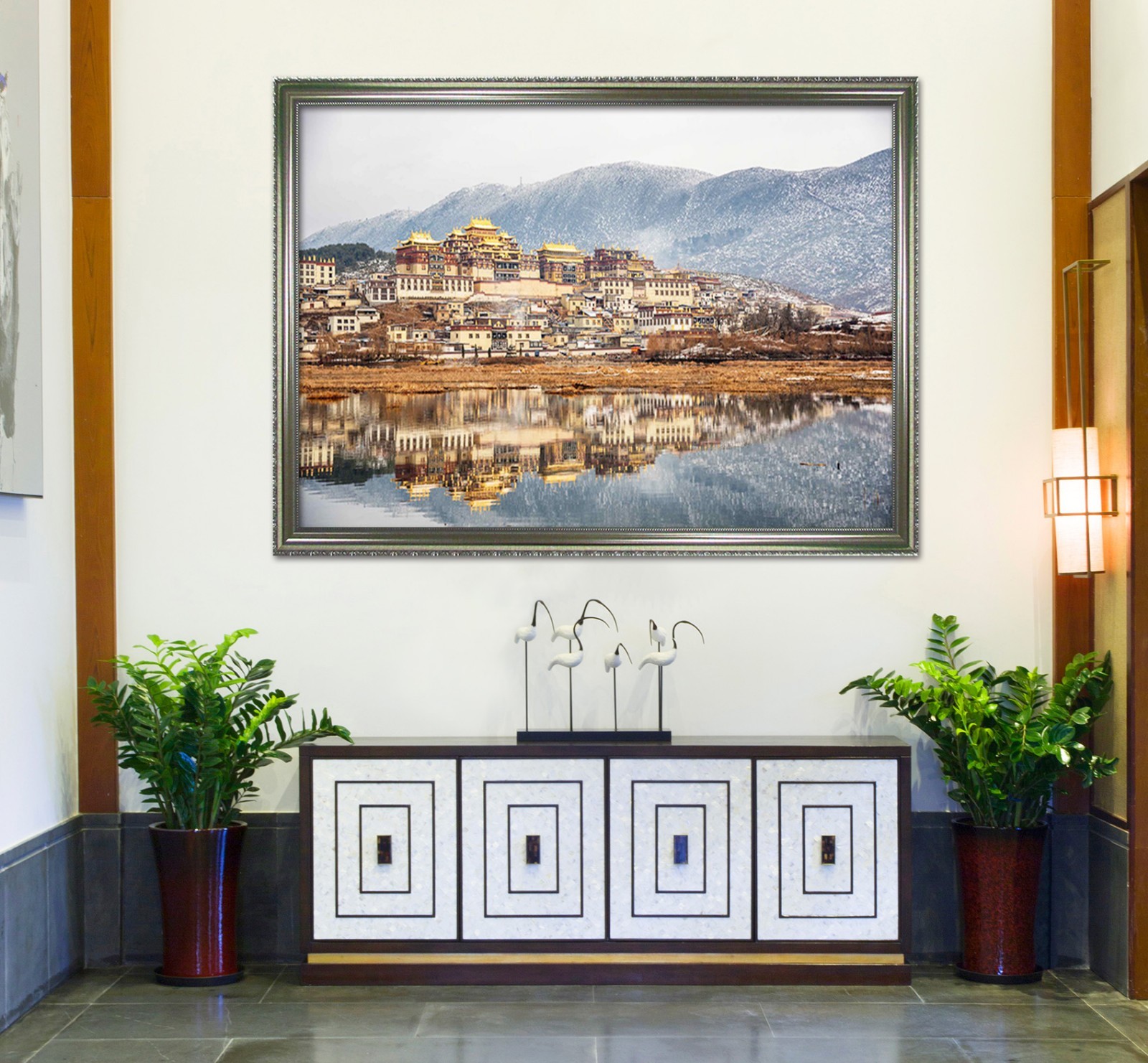 3D Small Town River 4 Framed Poster Home Decor Print Painting Art AJ WALLPAPER