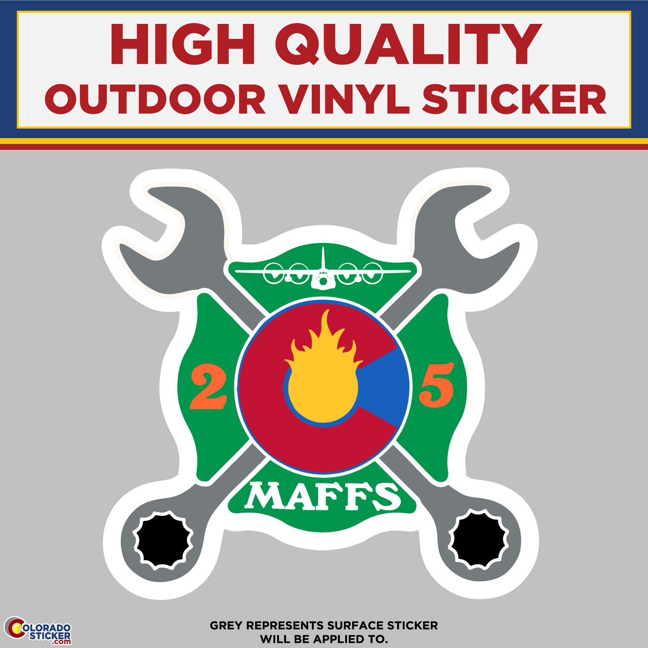 Airborne Fire Fighting, High Quality Vinyl Stickers
