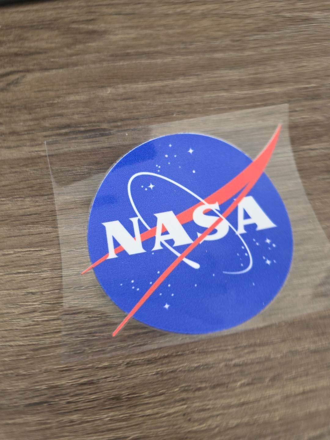 NASA Logo Decal Sicker 3.5 In | USA Flag UV DTF Sticker
