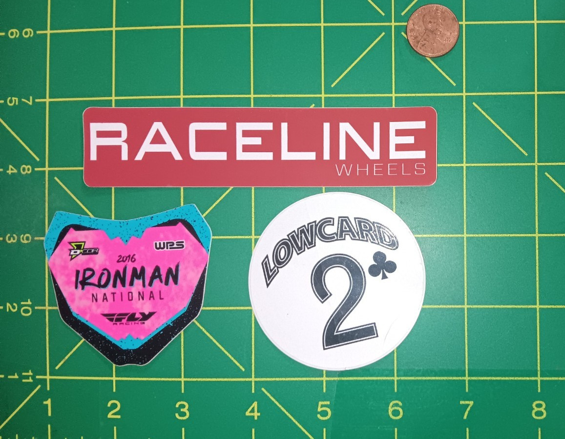 X3 SMALL RACING STICKER LOT