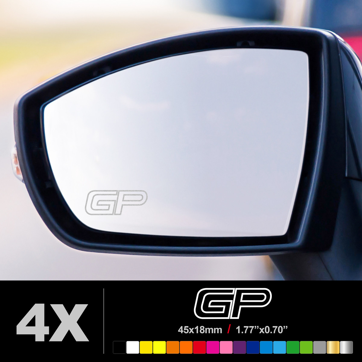 FITS MINI JOHN COOPER WORKS GP Wing Mirror Glass Silver Frosted Etched