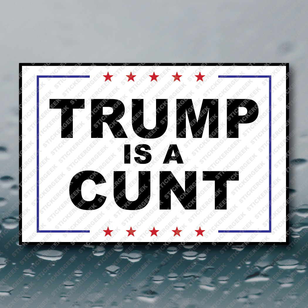Anti Trump BUNDLE 8 Vinyl Sticker Pack Tumbler Hard Hat Tool Lunch Box 3×2