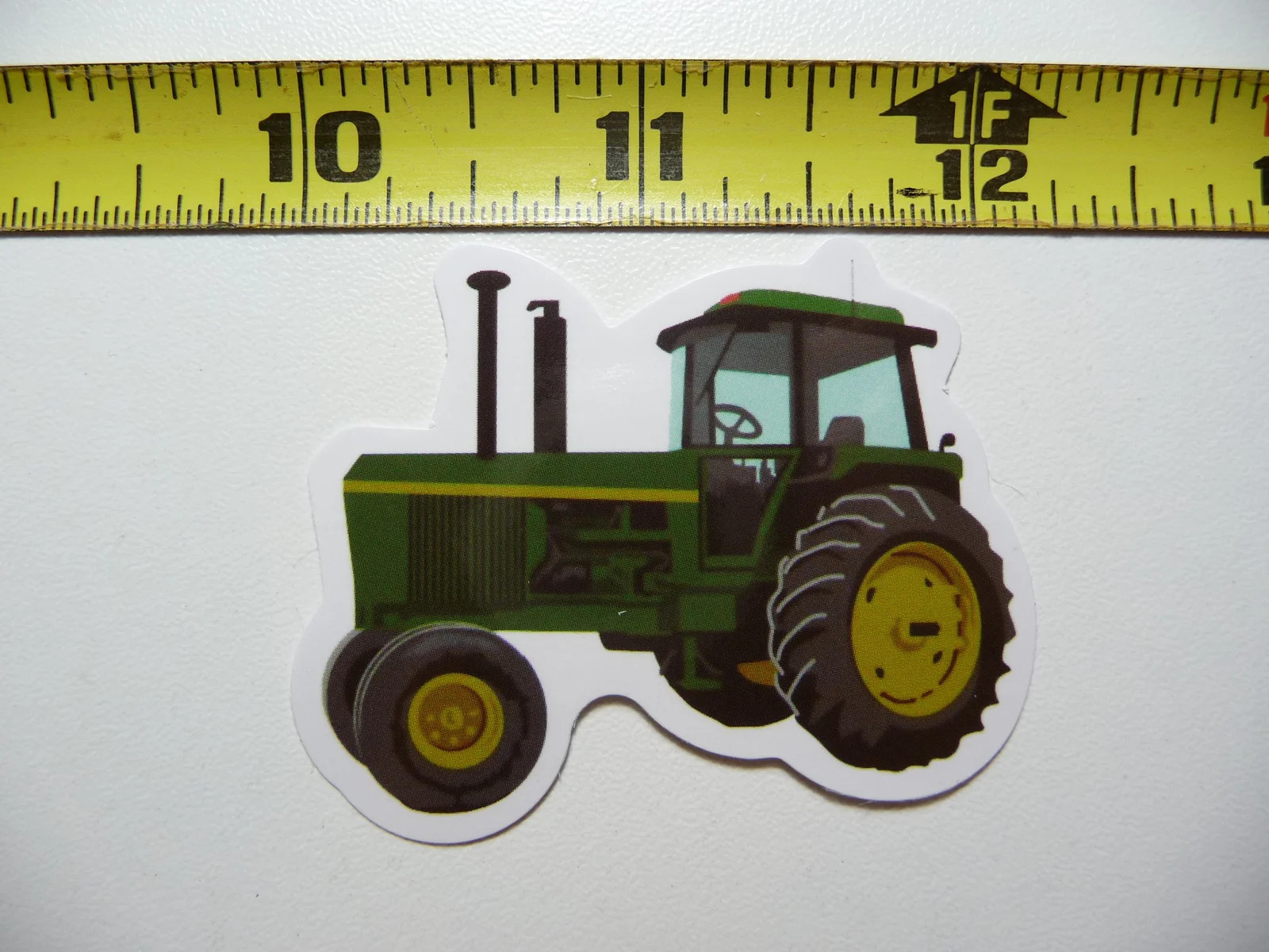 LEFT CARTOON TRACTOR SMALL STICKER DECAL FARM FARMING COUNTRY RANCH LIFE FARMER