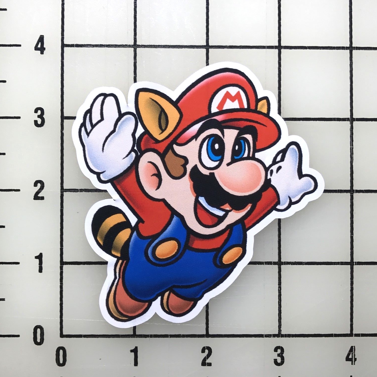 Mario Tanooki 3.5" Wide Vinyl Decal Sticker BOGO