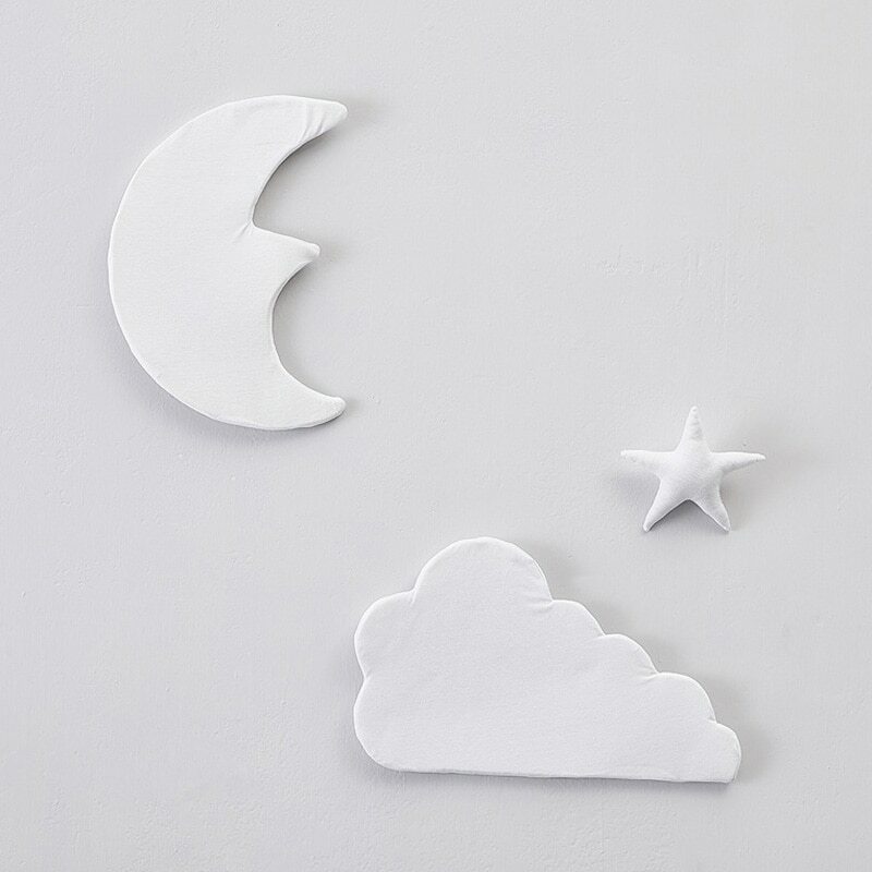 3pcs Set Moon Star Cloud Nordic Style – Wall Decorations Photo Background Decor