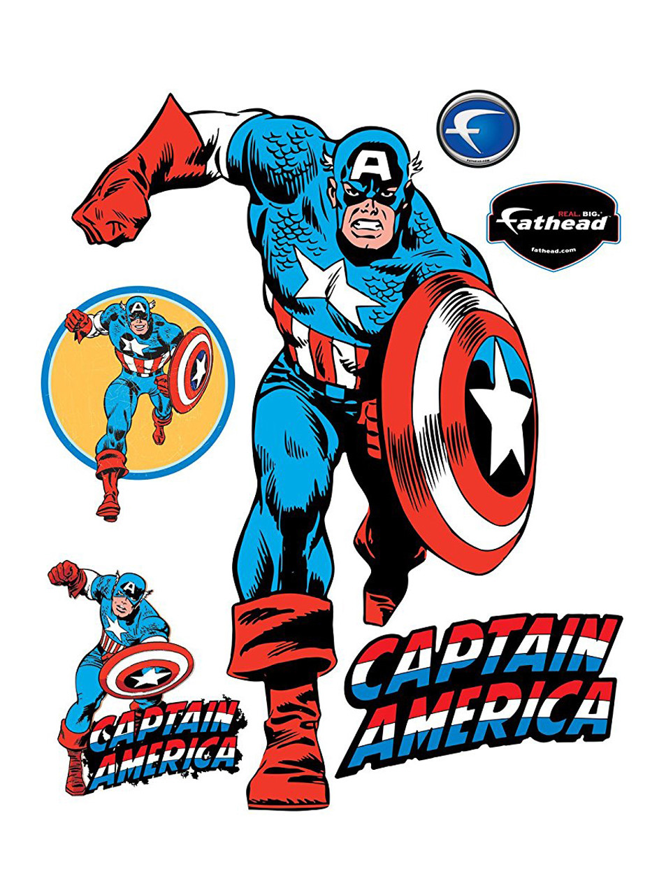 Fathead Captain America Classic Marvel Comics Real Big Wall Decor New 96-96011
