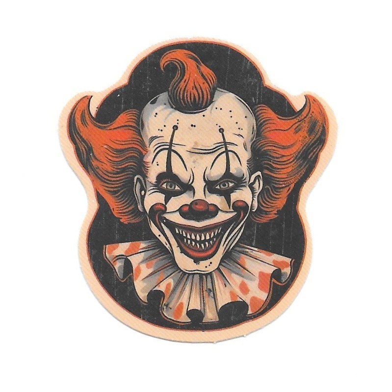 Creepy Clown Sticker Horror Halloween Vinyl Die Cut Spooky Goth Laptop Decal Art
