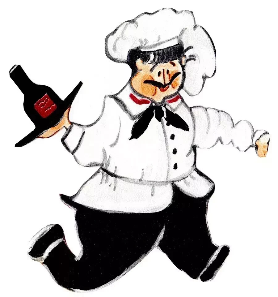 italian chef wine kitchen wall decal prepasted 5 inch 1pc