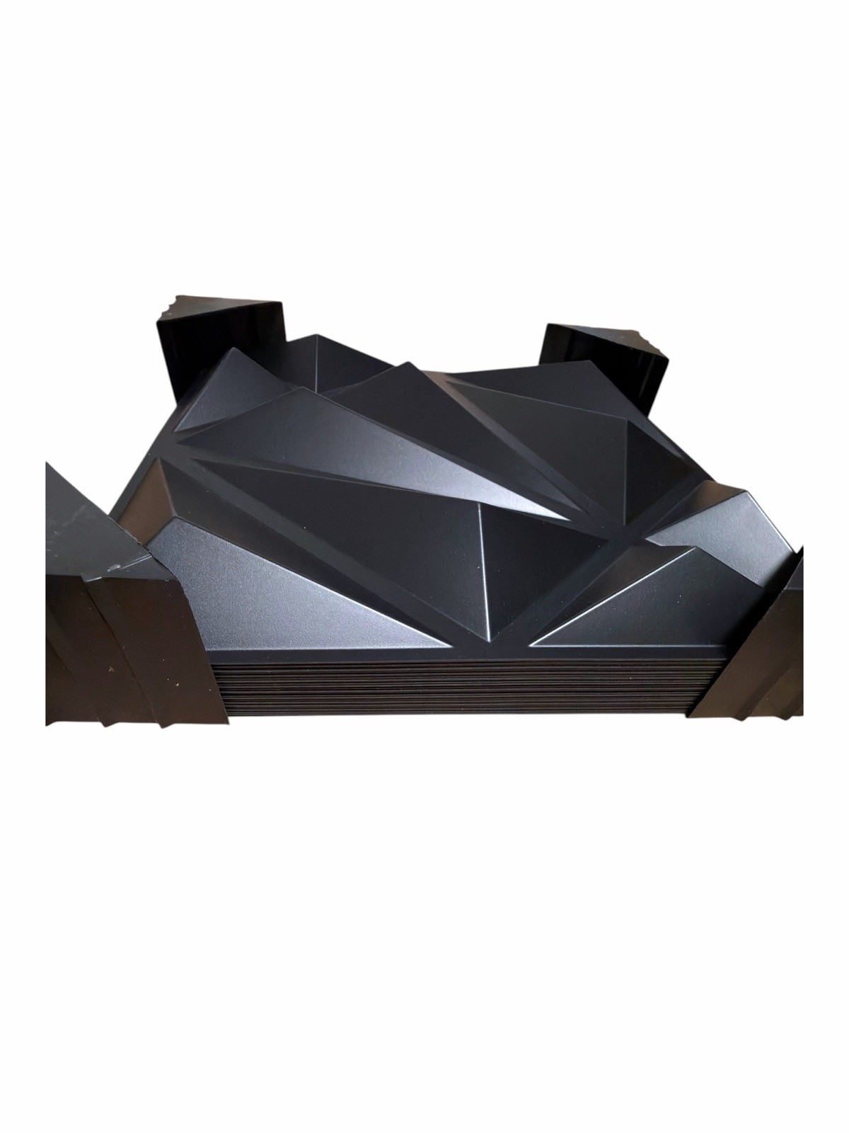 Art3d 33-Pack Black 3D Geometric Wall Panels 11.8in PVC 32 Sq Ft New