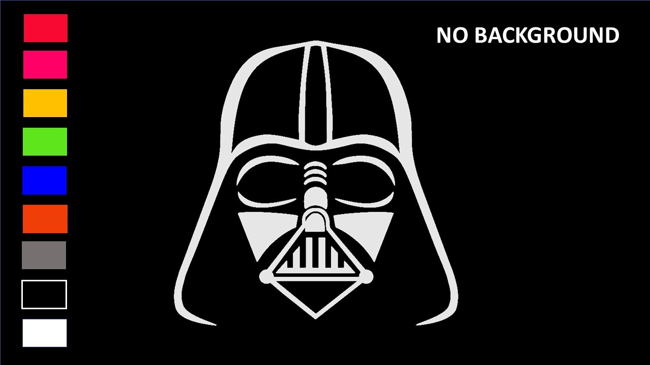 DARTH VADEN HELMET LORD VADER STAR WARS, Decal Stickers for Cars, Window, Laptop