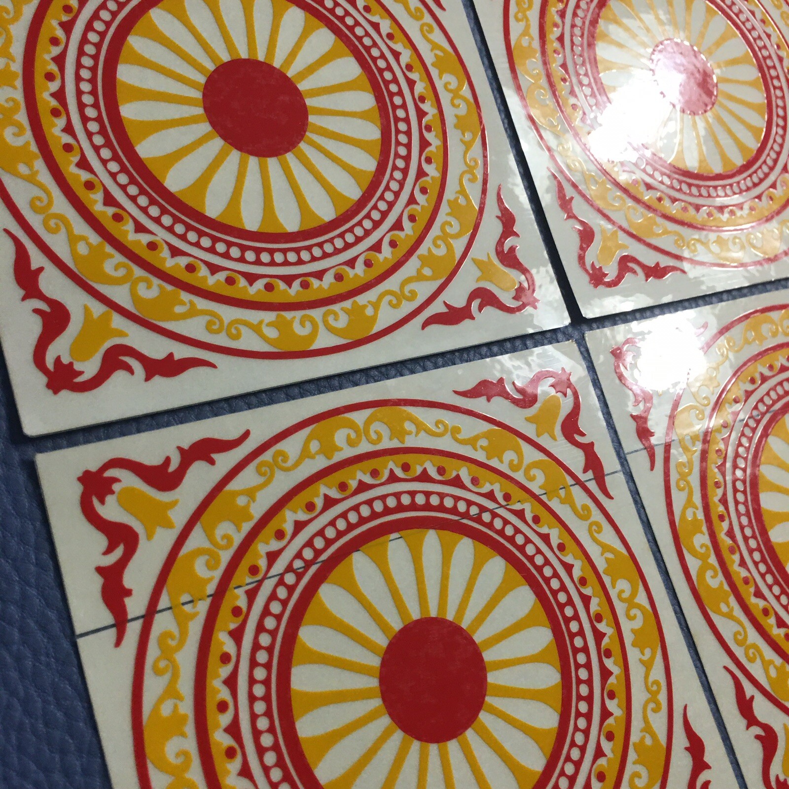 Lot 4 GLOSSY VINYL STICKER Middle Eastern Motif Tile Decorative Decal Crafting