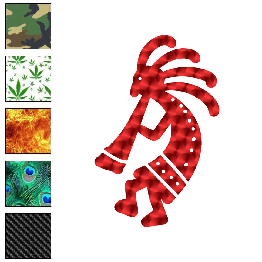 Kokopelli, Vinyl Decal Sticker, 40 Patterns & 3 Sizes, #6650