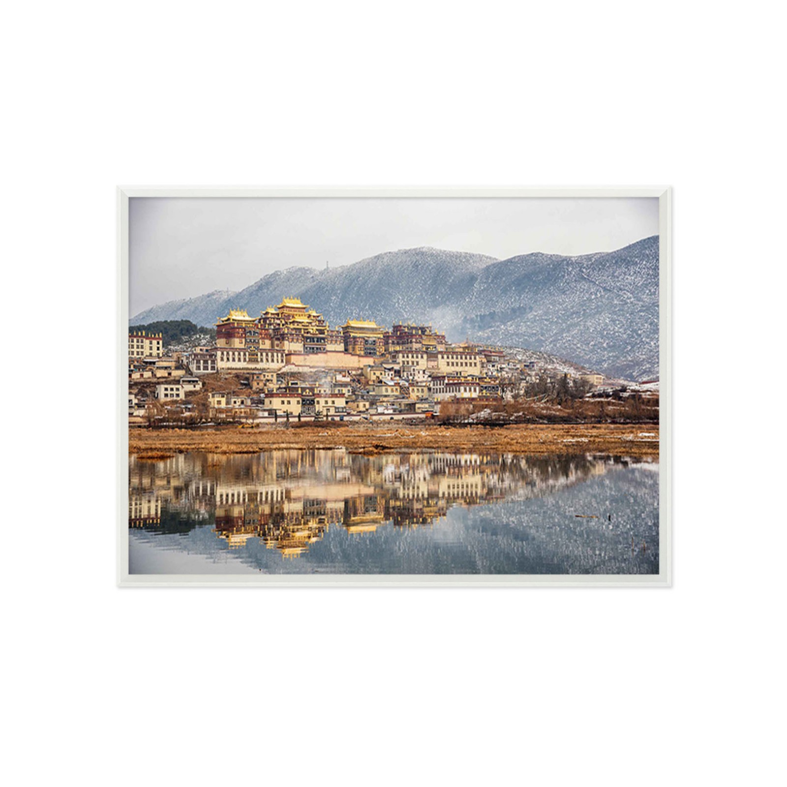 3D Small Town River 4 Framed Poster Home Decor Print Painting Art AJ WALLPAPER