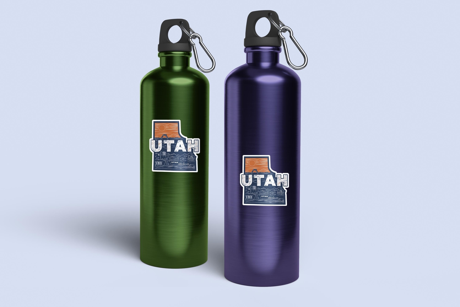 Retro Vinyl State Sticker – Utah