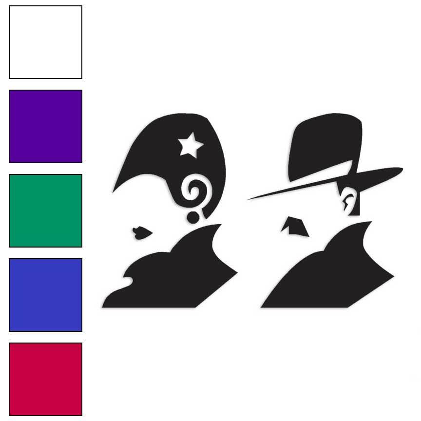 Restroom Symbol Detective, Vinyl Decal Sticker, Multiple Colors & Sizes #735