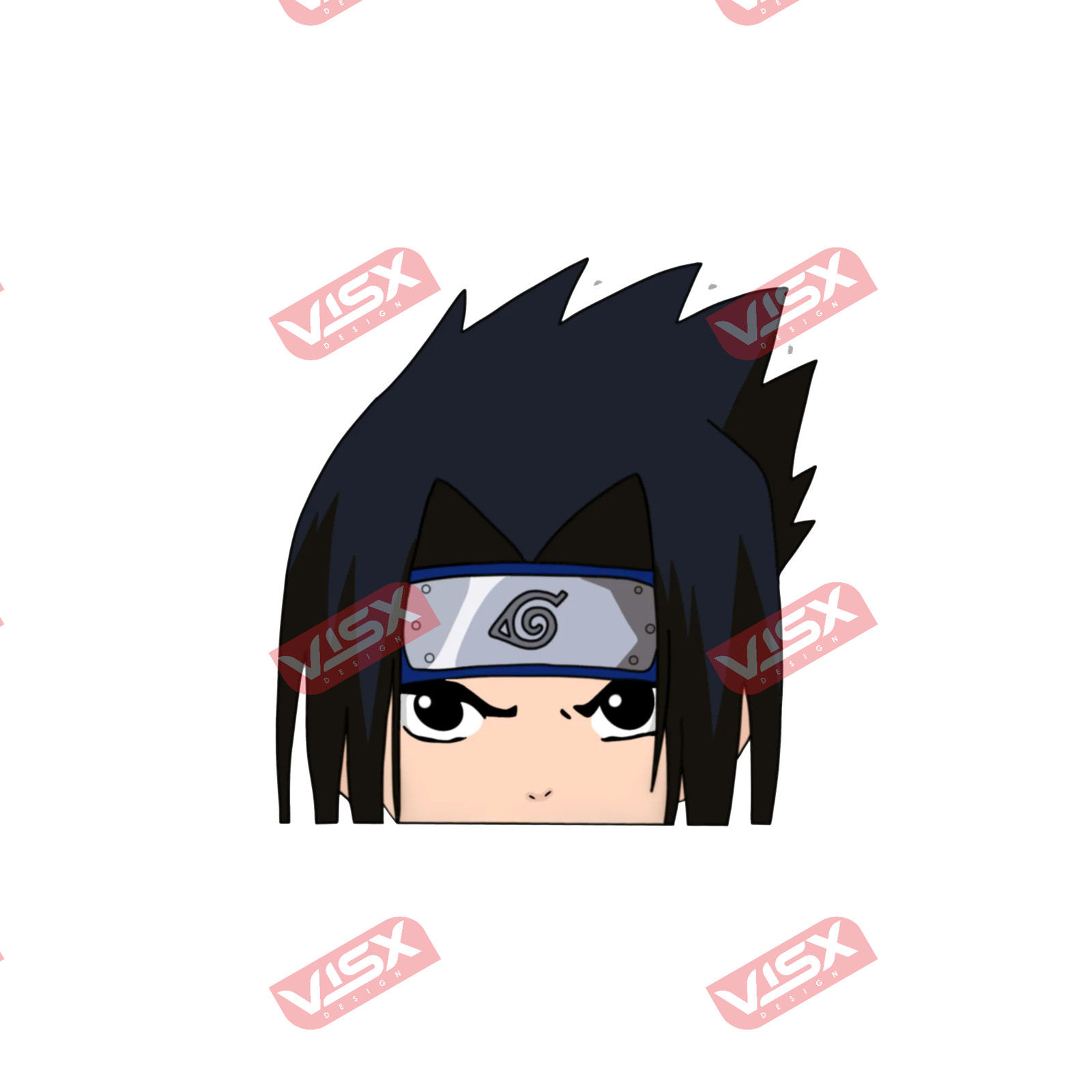 Sasuke Uchiha Anime Peeker Bumper Sticker – Naruto Shippuden Car Decal Vinyl