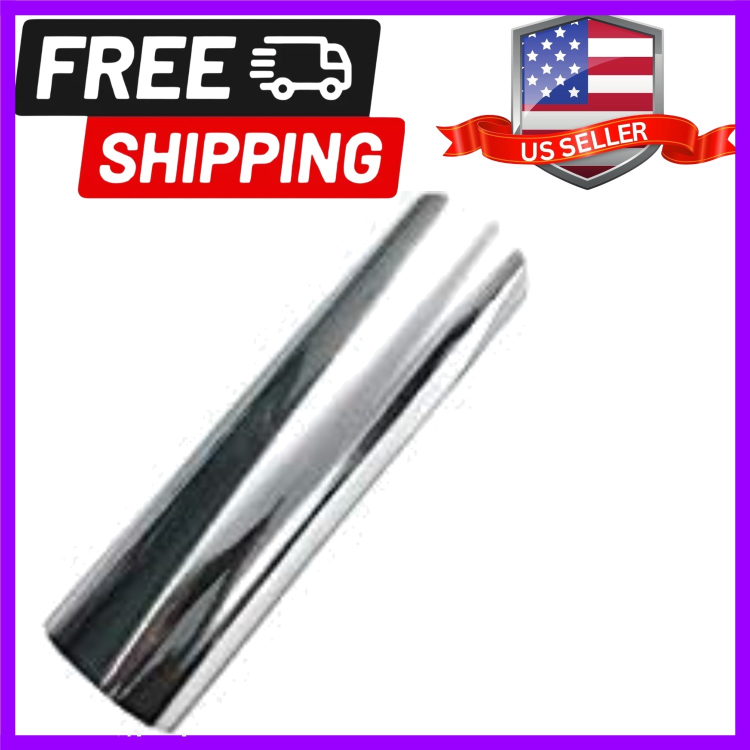 Self-Adhesive Chrome Silver Vinyl Wrap Sticker Decal Film Sheet 15inch by 78inch