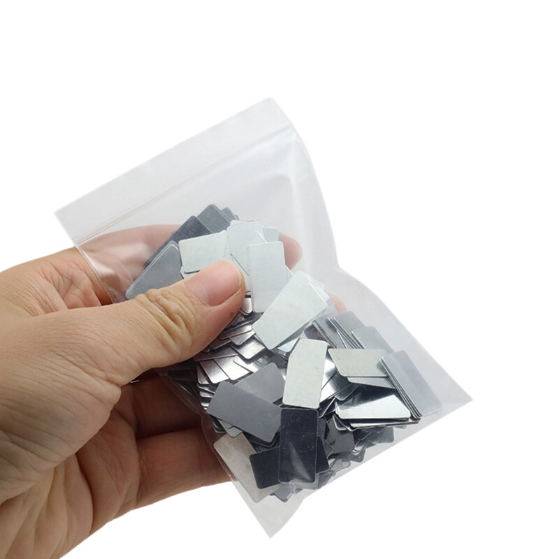 Thin Anti-rust Iron Sheet 100pcs Without Glue /Without Sticker Mini Metal Plates
