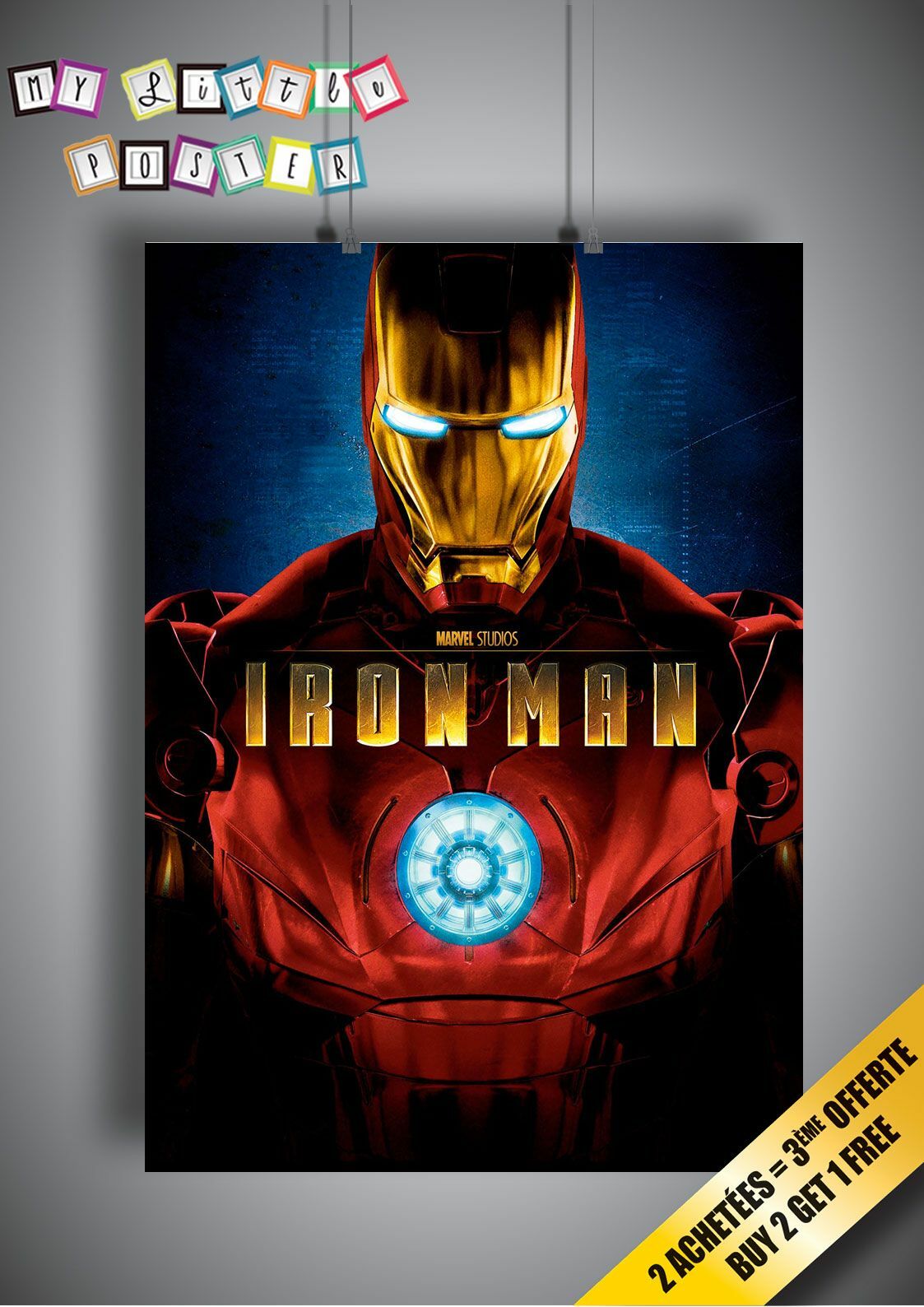 Iron Man Classic 2000S Movie Poster