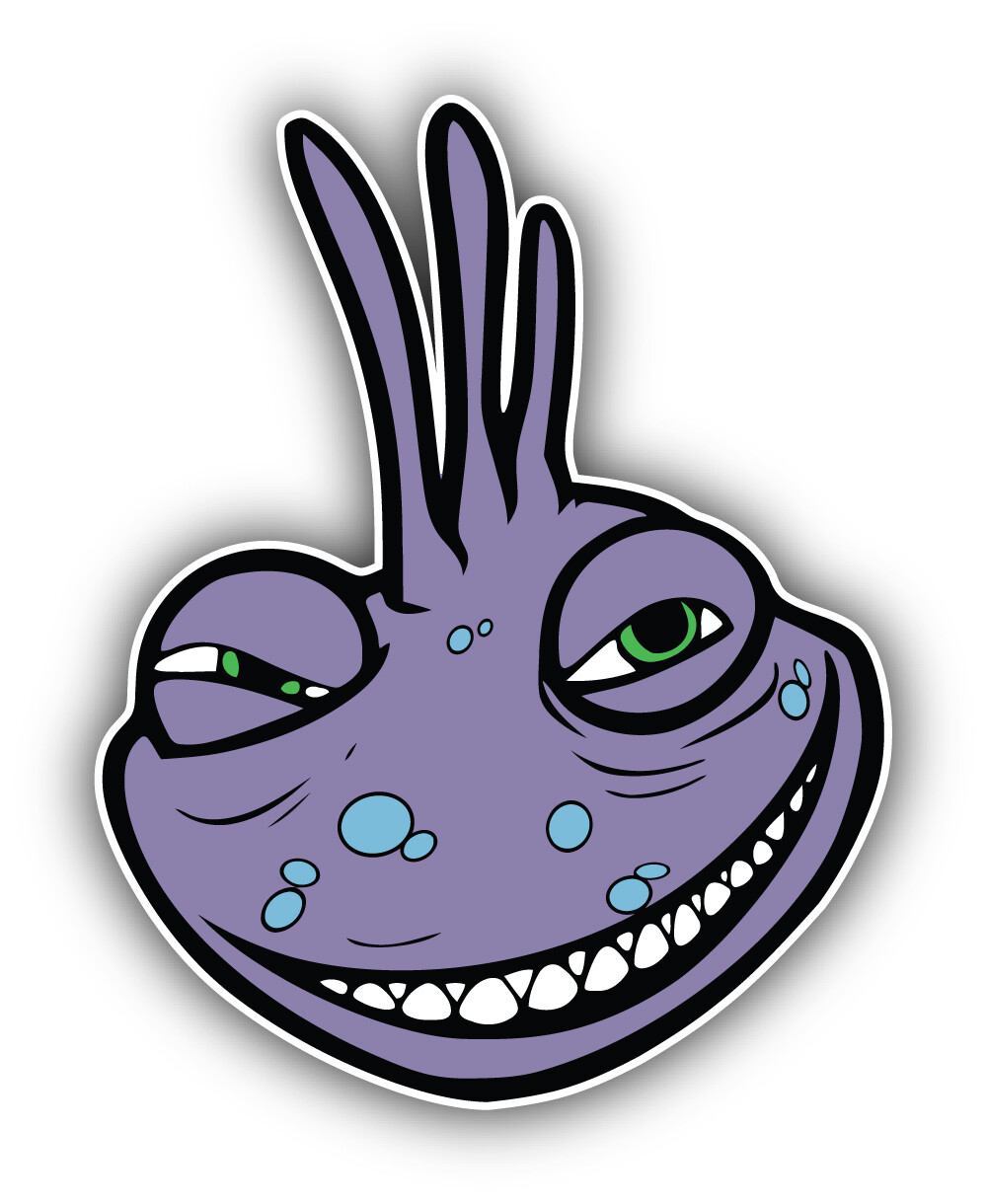 Monsters Inc Cartoon Randall Boggs Face Sticker Bumper Decal – "SIZES"