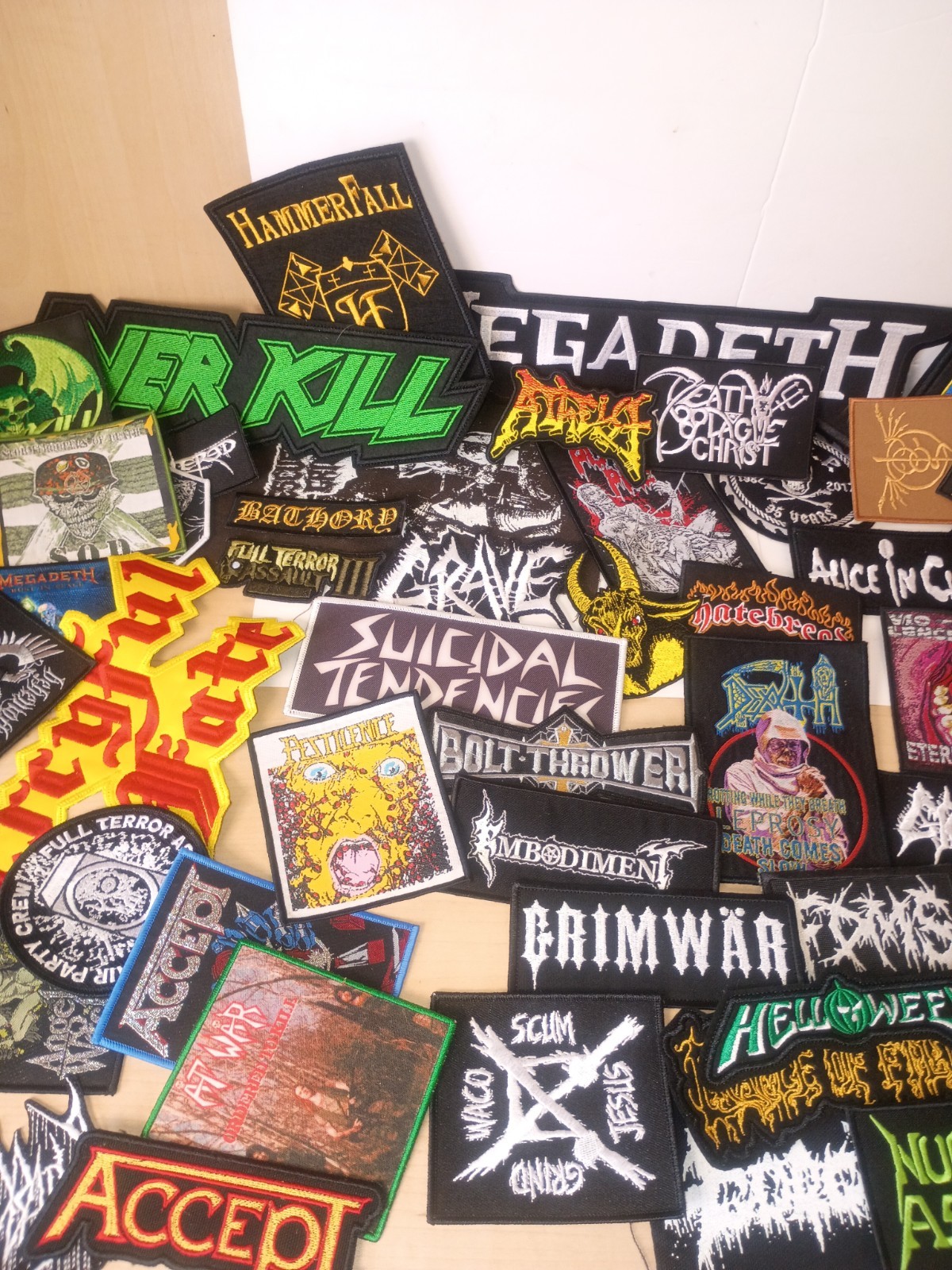 78 Death Metal Iron On Patches Lot Sale