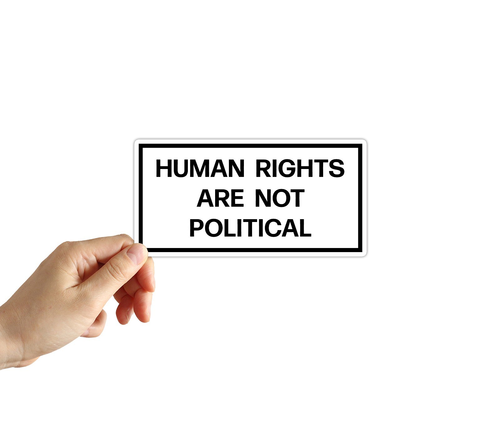 Human Rights Are Not Political Stickers Decals Justice Stickers America Decals