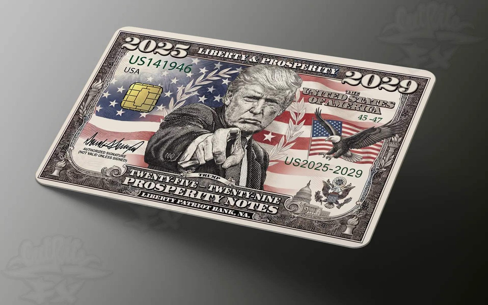 Trump 2024 Credit Card Bill Skin, Debit Card Covering
