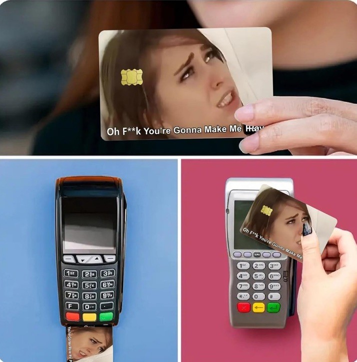 You're gonna make me pay Credit Card Skin Sticker Decal Bank Money Cards You Are