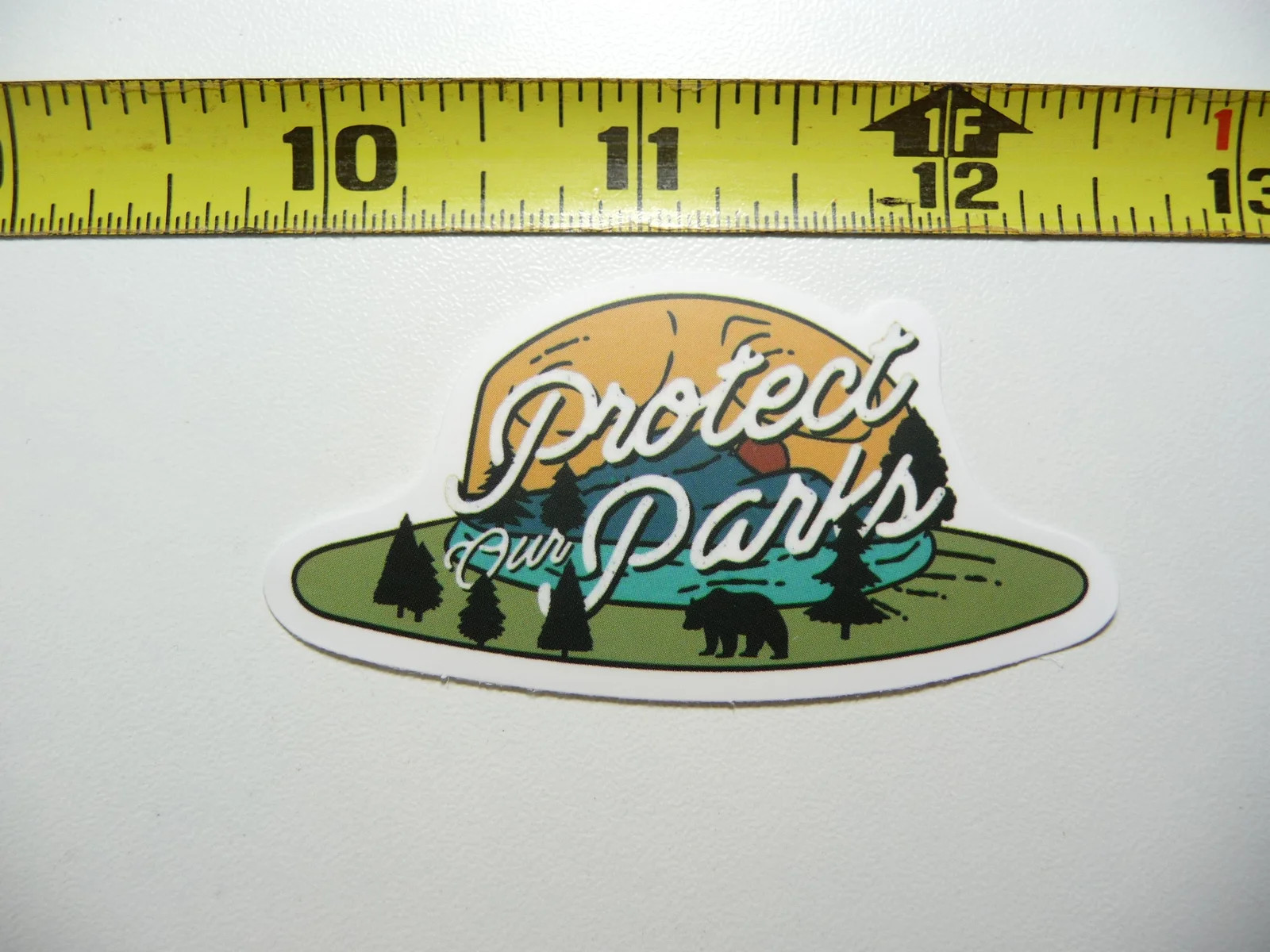 PROTECT OUT PARKS HAT SMALL STICKER DECAL HIKING CAMPING NATURE OUTDOORS