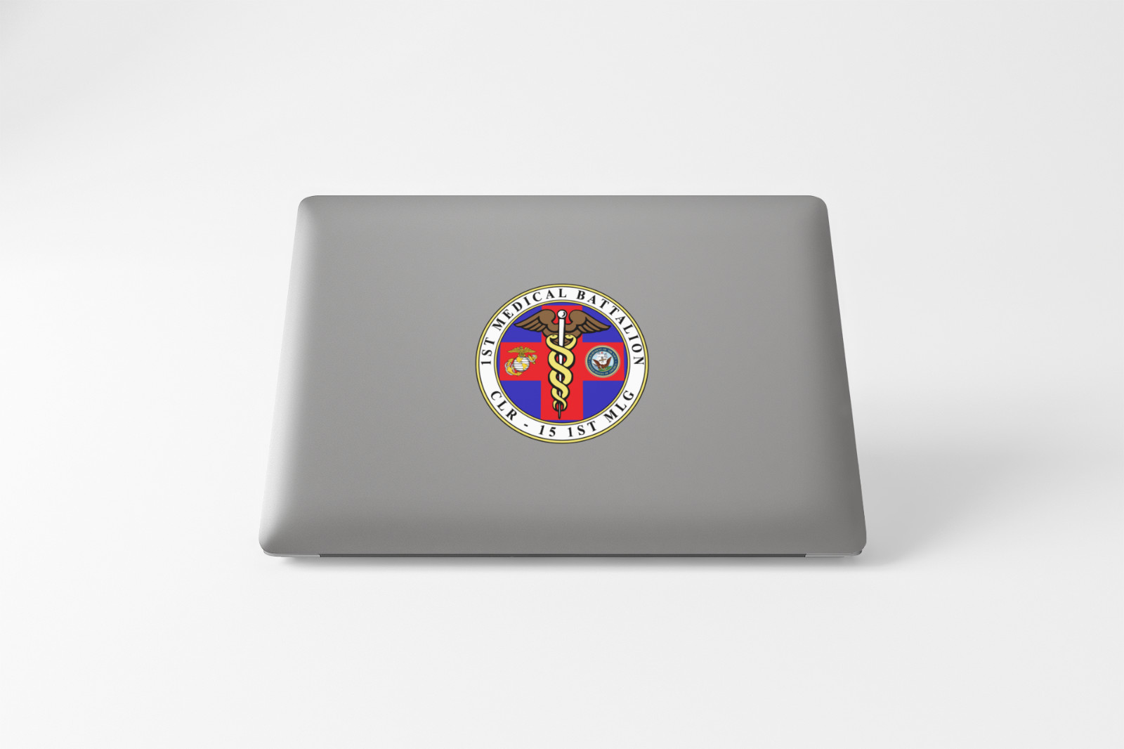 US Marine Corps Badge Sticker 1st Medical Battalion
