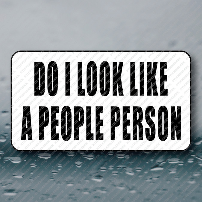 Do I Look Like People Person funny prank gag joke meme 25-250pcs bulk stickers