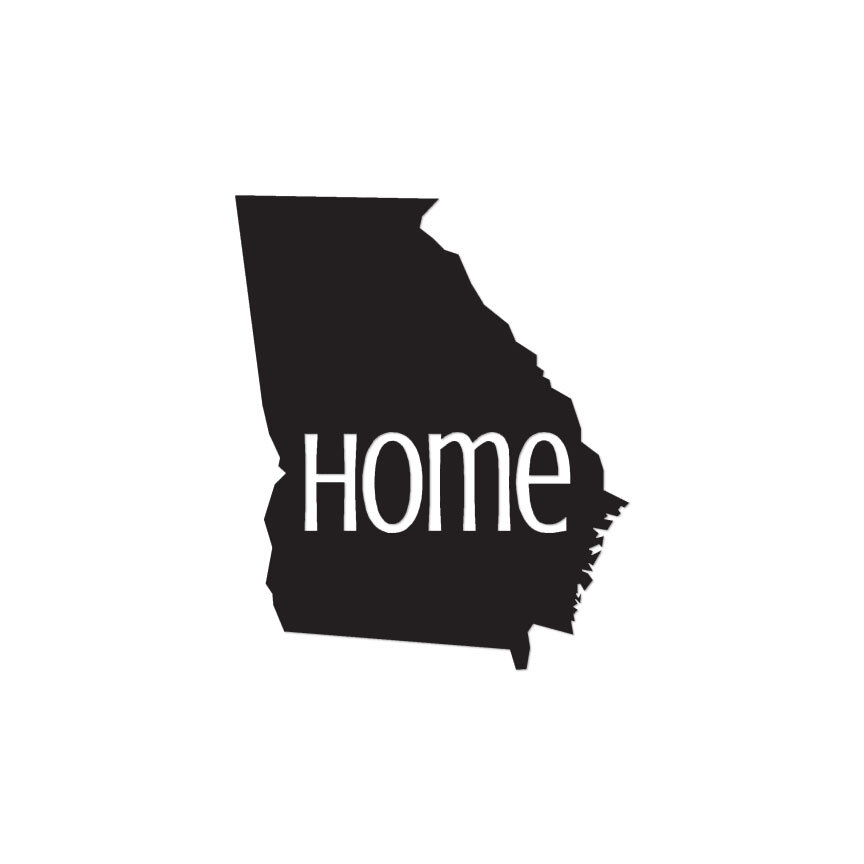 Georgia Home State – Vinyl Decal Sticker – Multiple Colors & Sizes – ebn3812