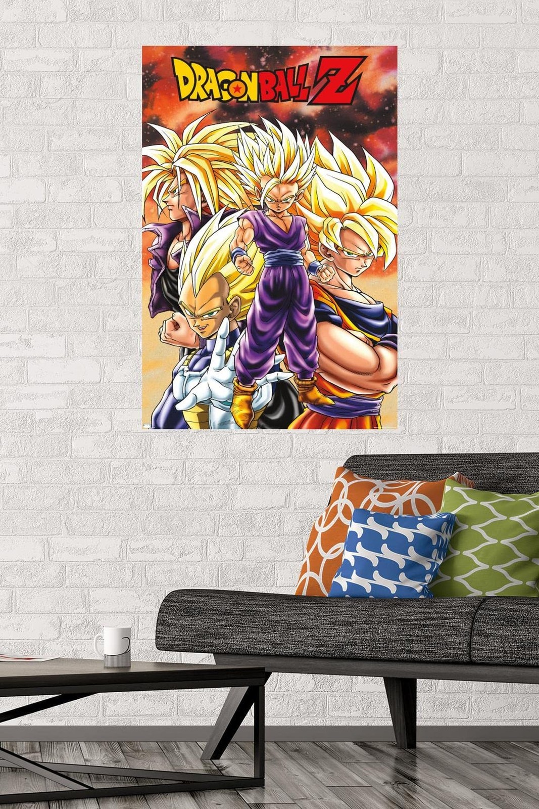 Dragon Ball Z – Saiyans Wall Poster, 34L" x 22.4W", Unframed Version