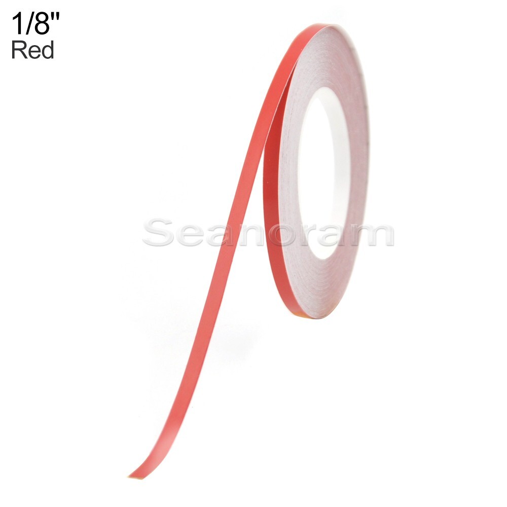 1/8" 3mm Red DIY Home Shop Pinstriping Pin Stripe Line Decal Vinyl Tape Sticker