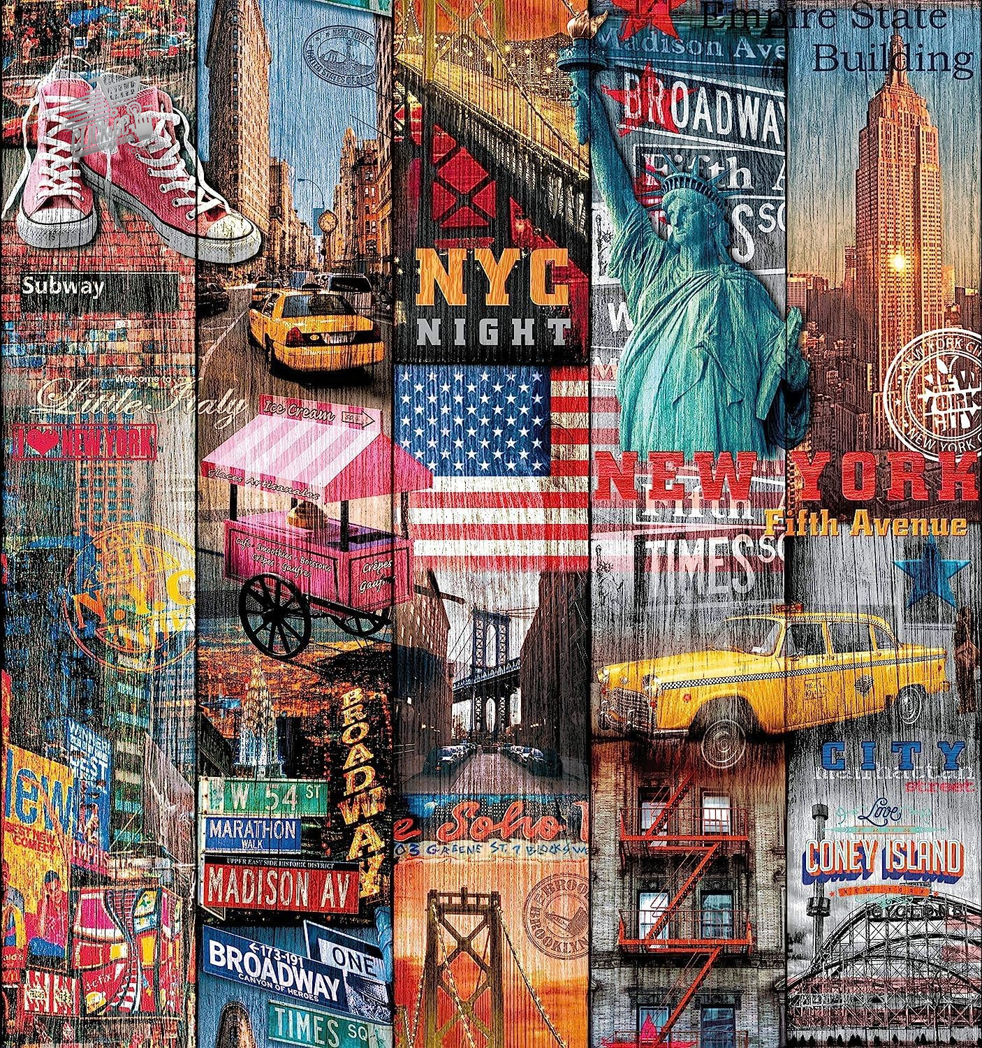 Manhattan Furniture Adhesive Film 67.5cmx2m Paper Kitchen Wardrobe Washable Table