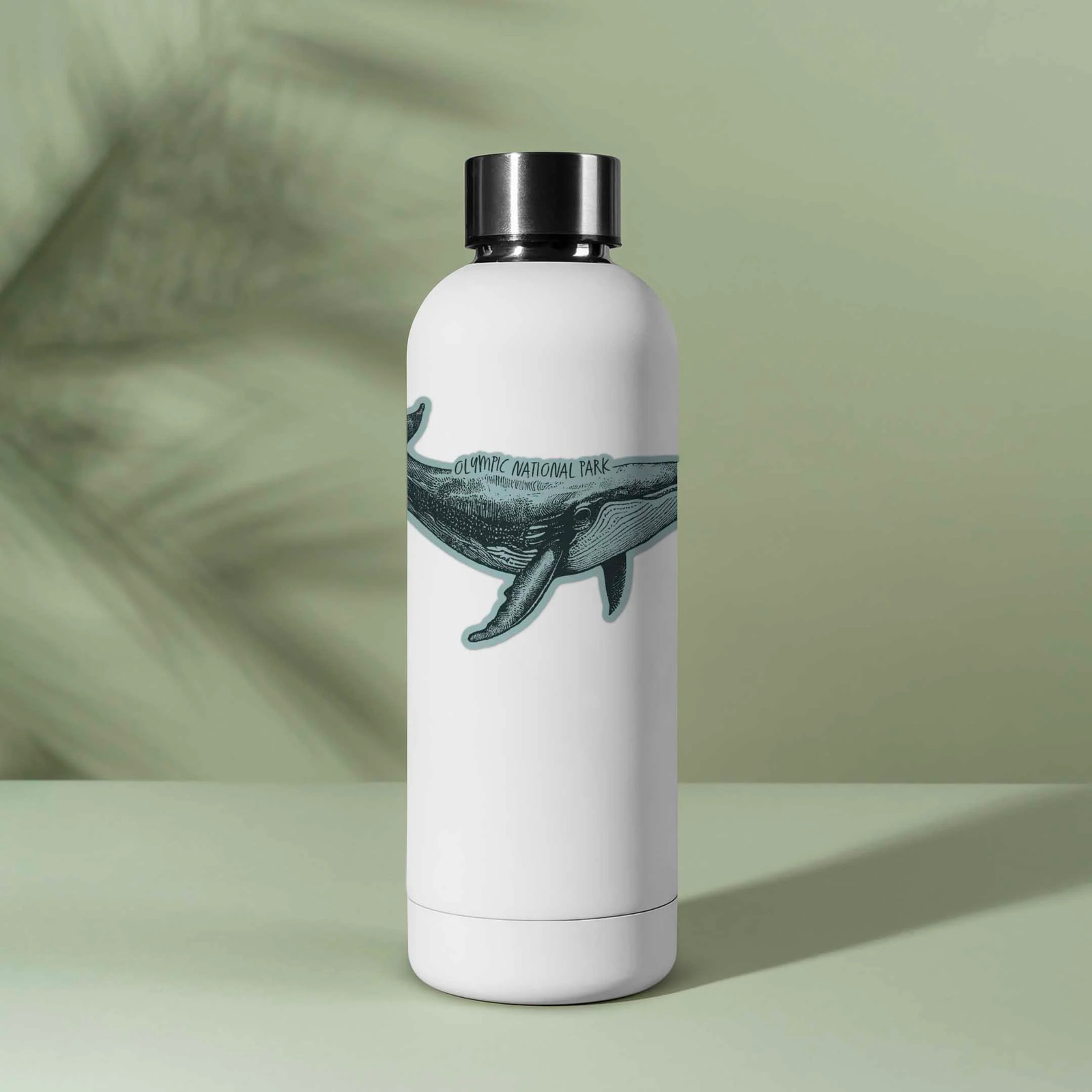 Olympic National Park Humpback Whale Sticker- WA Decal for Water Bottle & Laptop