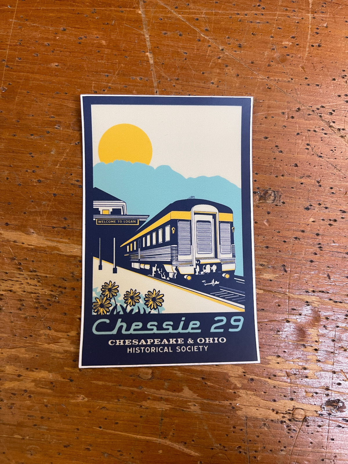 Sticker, Chessie 29 Decal 3″x4″ C&O Historical Society Railroad Rectangle NEW