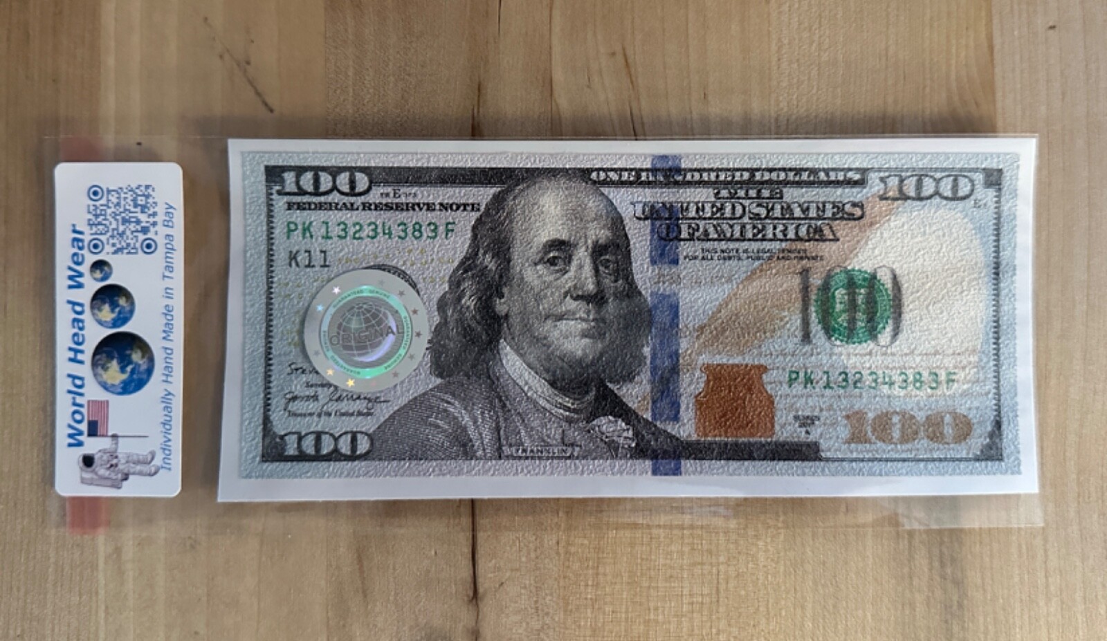 Money Sticker $100 Wall Poster and Floor Decal