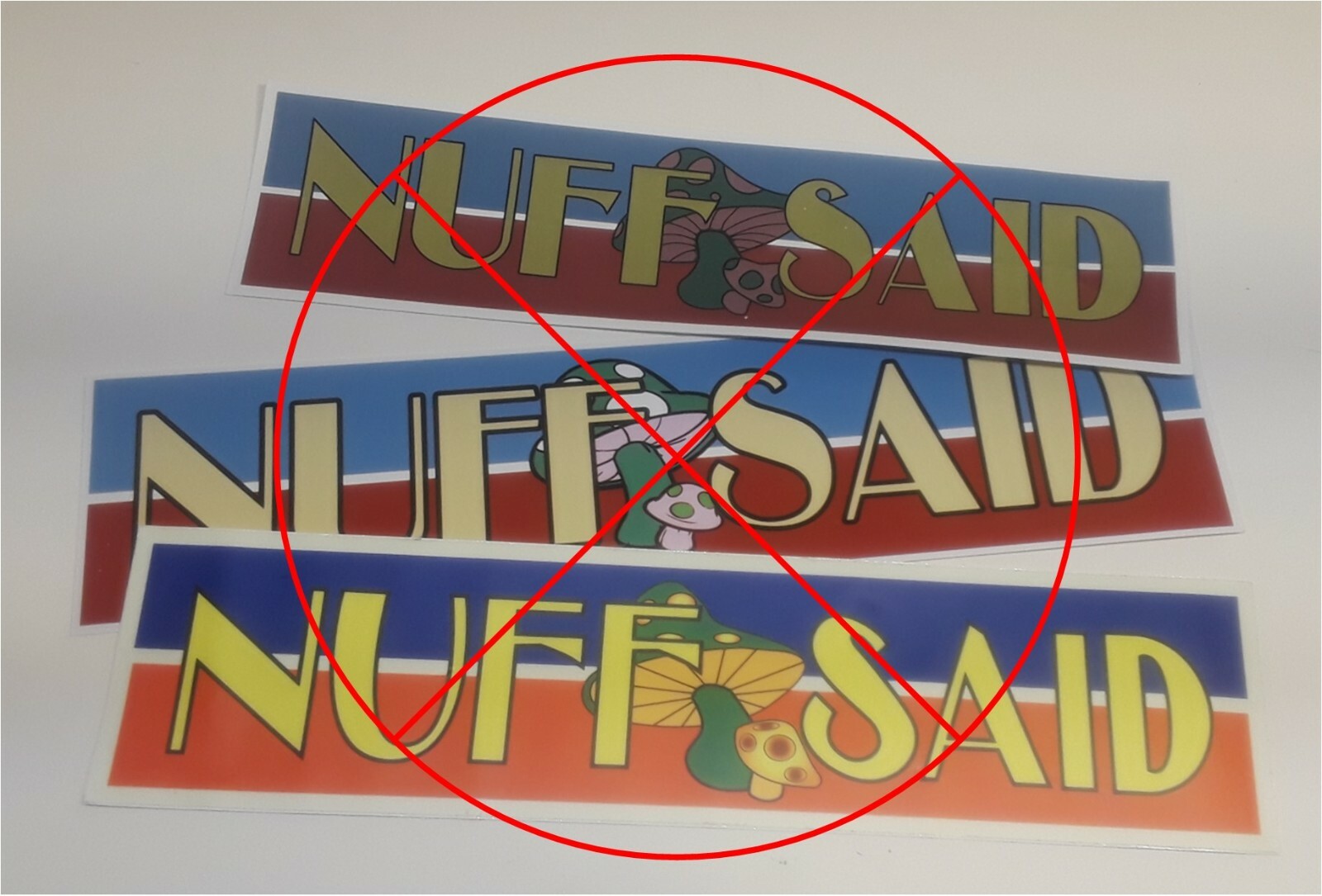 Stan Lee's Final MCU Cameo NUFF SAID Bumper-sticker Prop Repro Avengers Endgame 