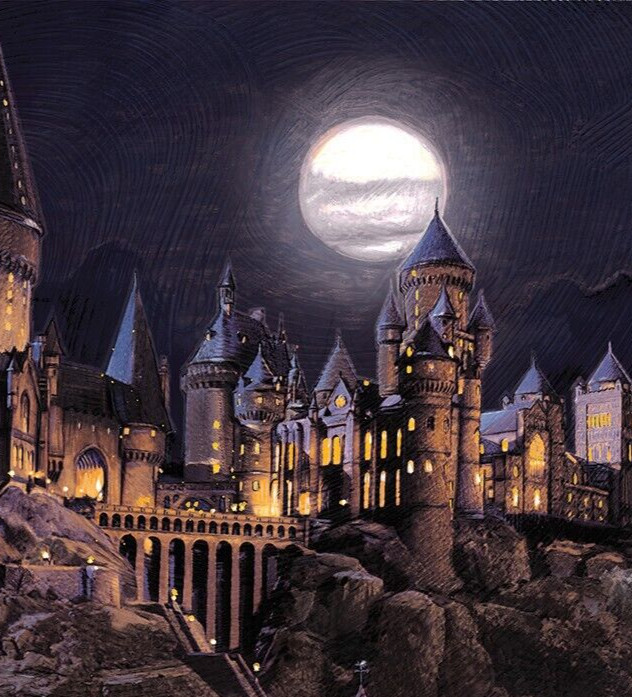 252x182cm wallpaper mural for children's bedroom photo wall Harry Potter Castle