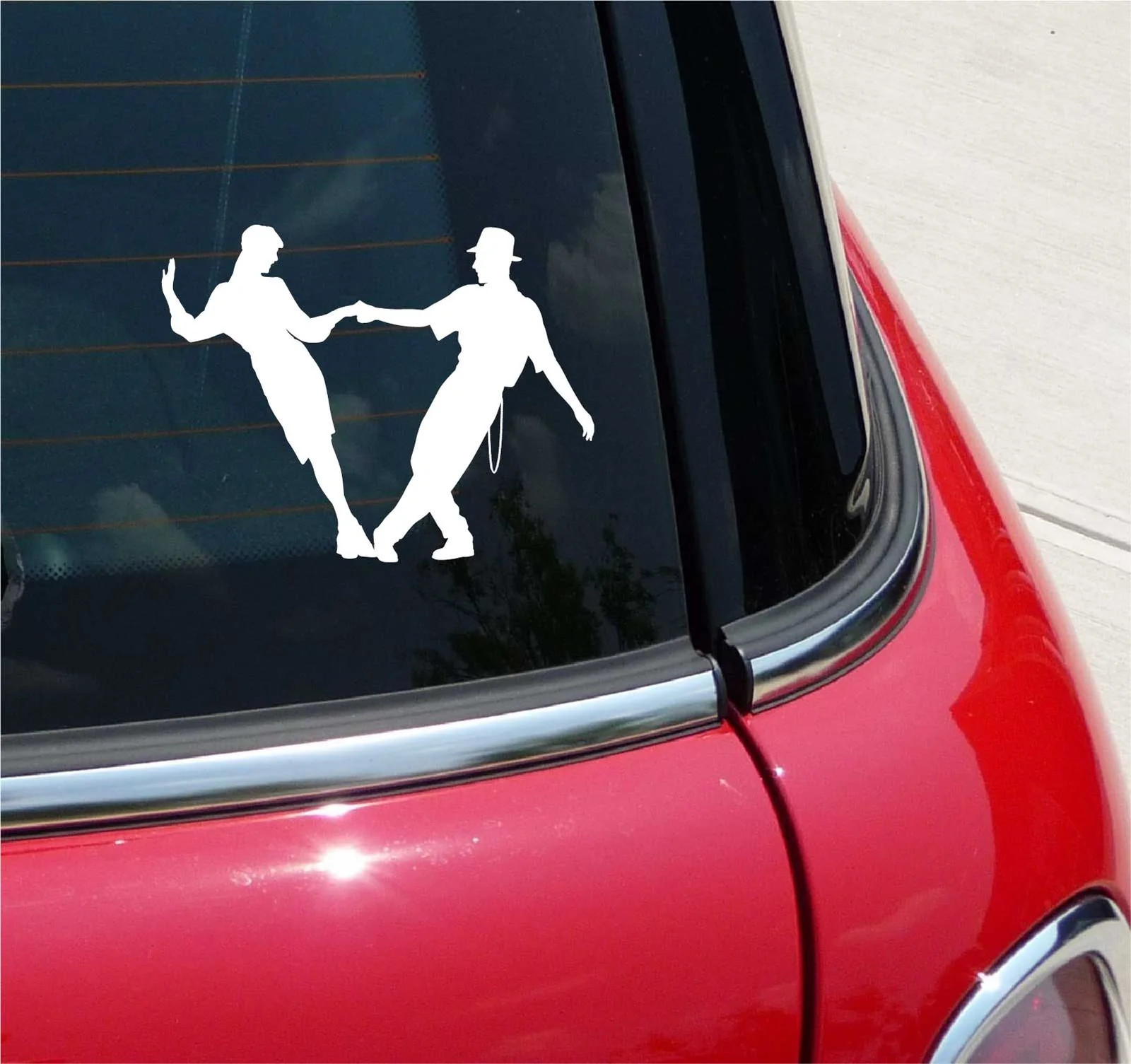 SWING DANCE 2 DANCING MUSIC GRAPHIC DECAL STICKER ART CAR WALL