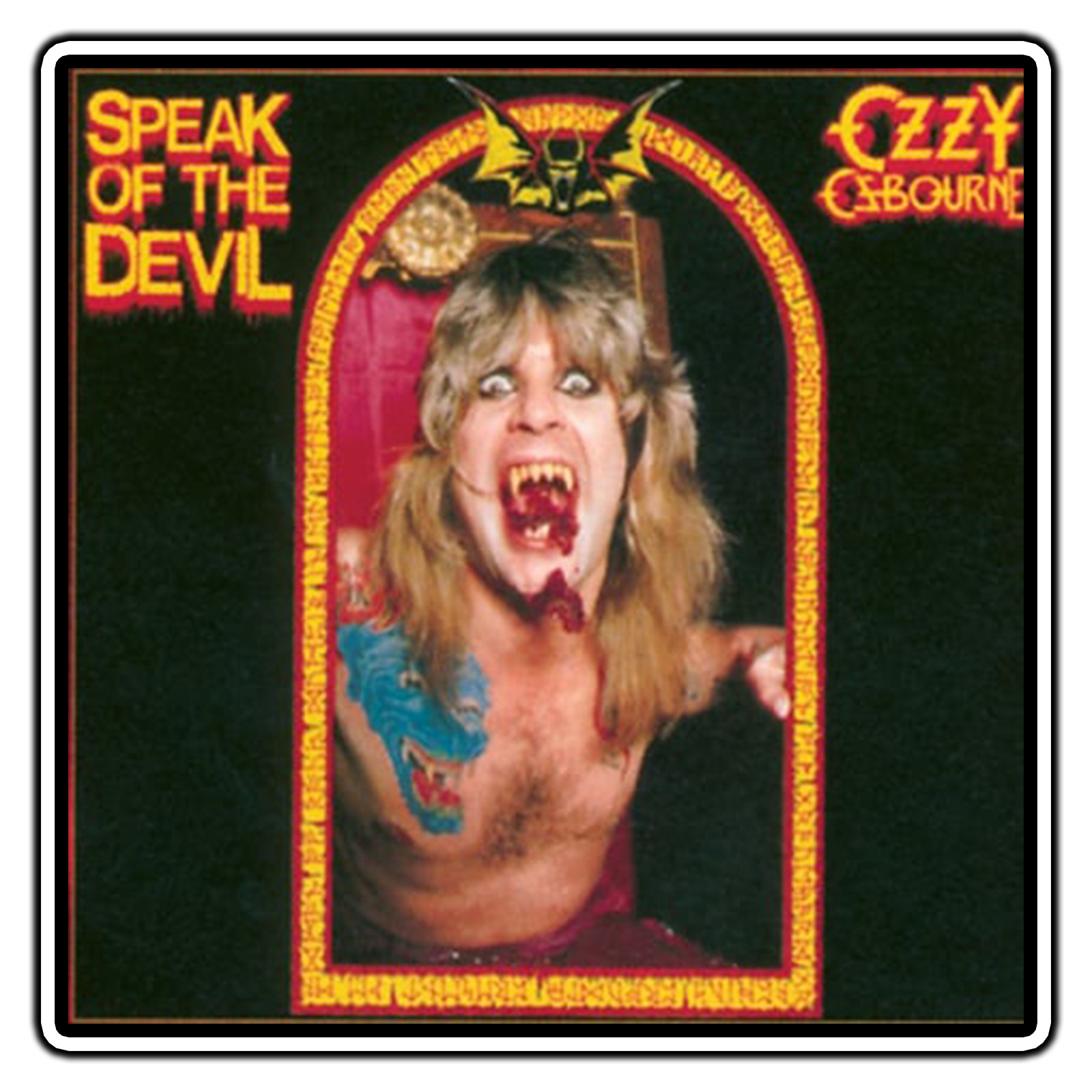 #2988 Ozzy Osbourne Speak Of The Devil Album StickerBrand Waterproof Vinyl Decal